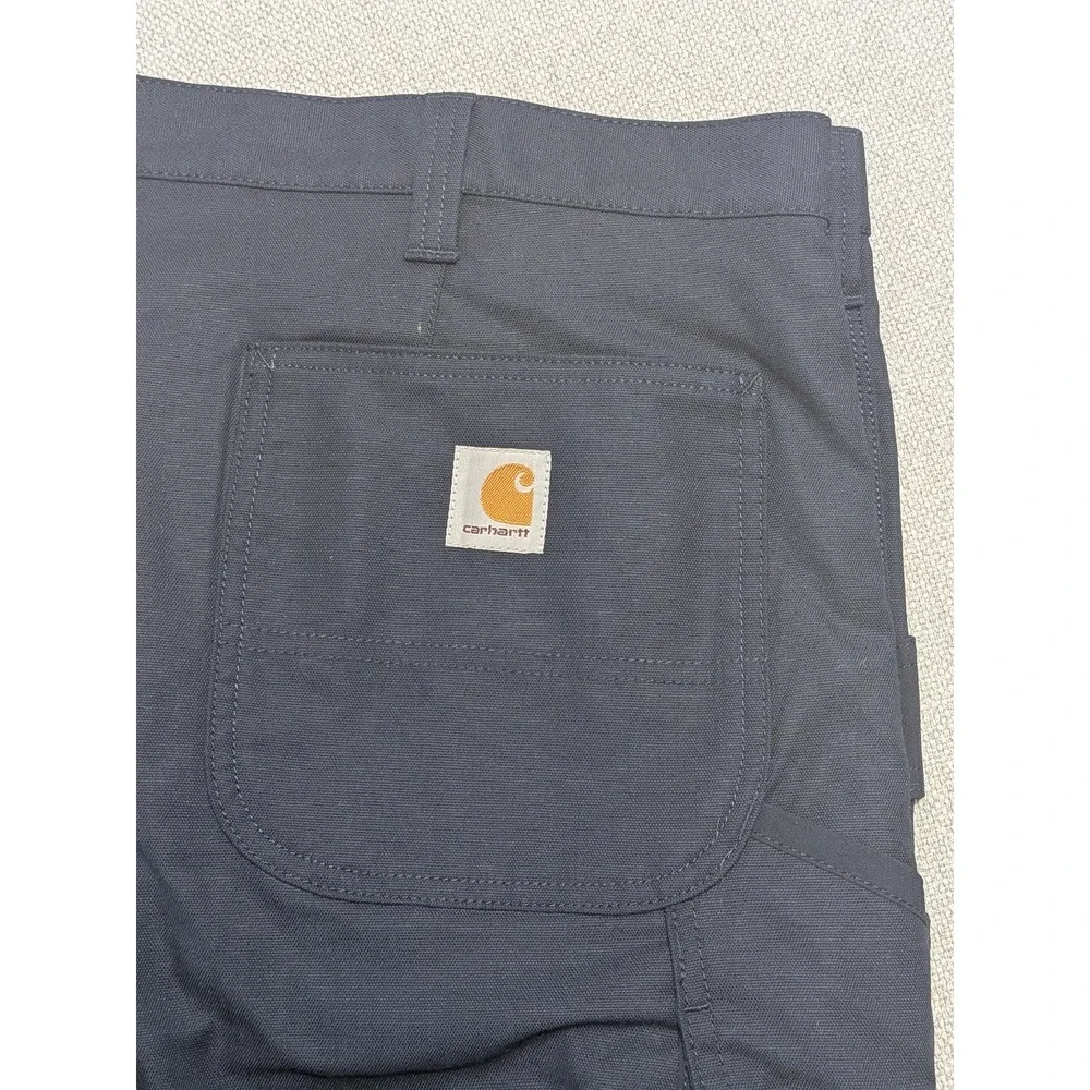 Carhartt Men's 44x30 Navy Cargo Work Pants Stretch Cotton Polyester